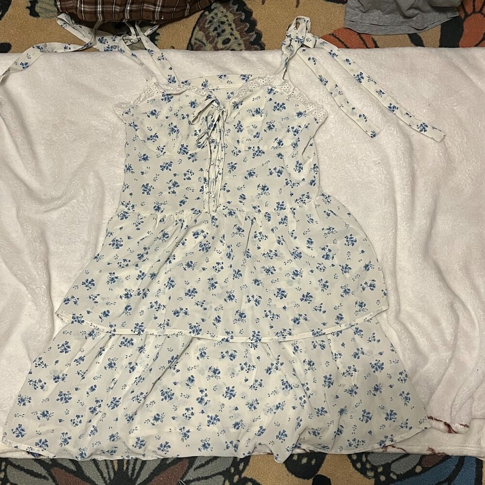 Lacy Corset Top Floral Dress